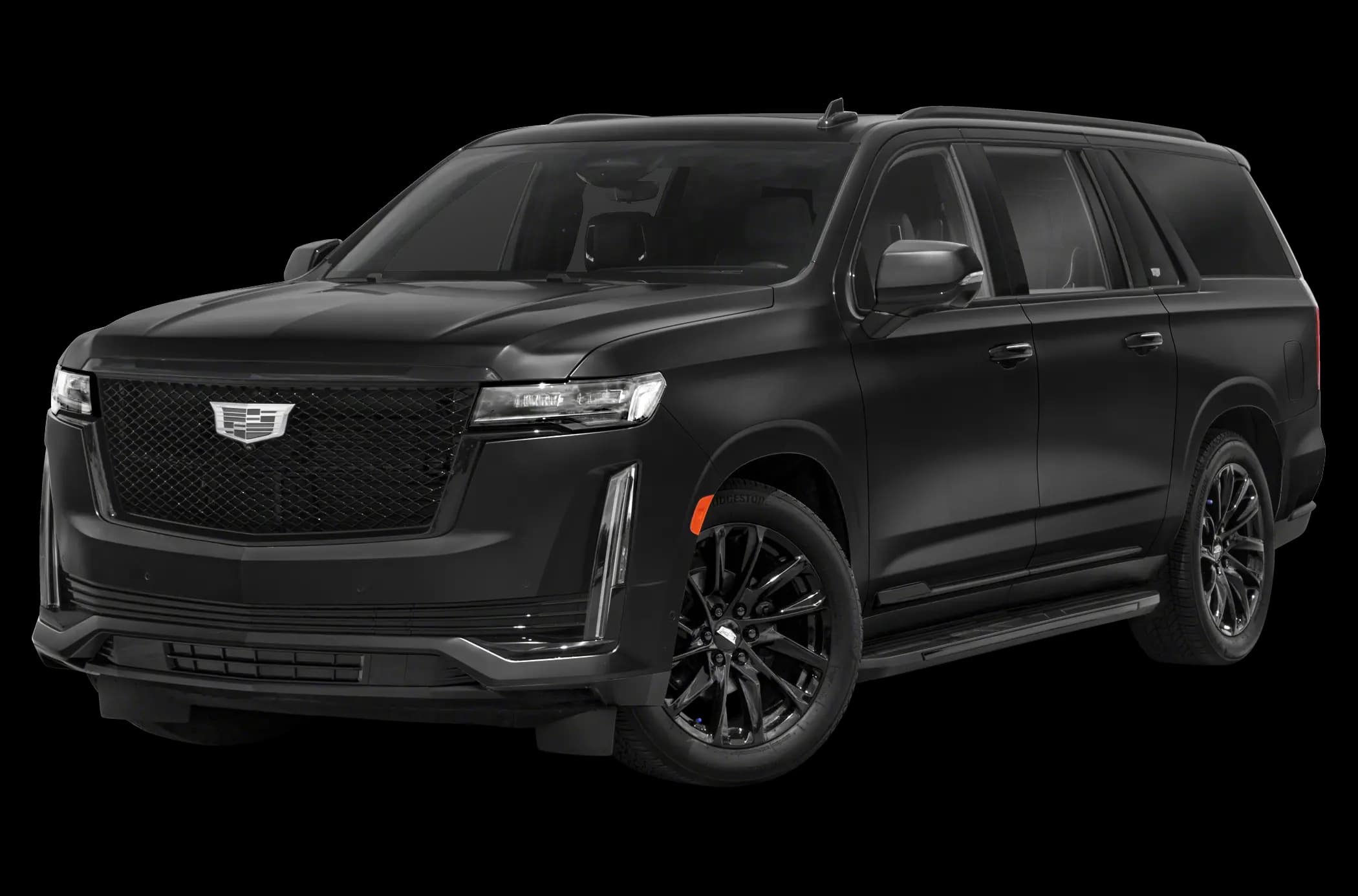 A sleek black Cadillac Escalade - a premier ride for discerning clients